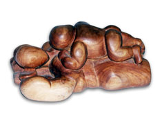 Skulptur - mutter und kind